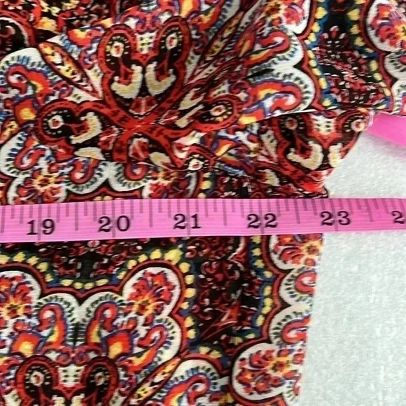 [XL] Anthropologie- Fig and Flower Semi  Sheered 3/4 Sleeve Tunic Blouse - Picture 8 of 10